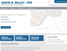 Tablet Screenshot of daviddilleycpa.com